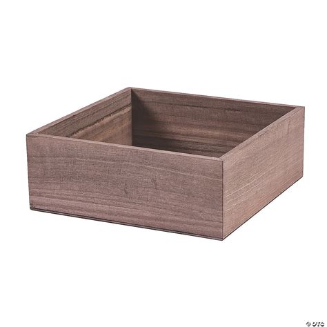 stained wood centerpiece boxes